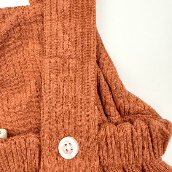 Kate Quinn Ribbed Side Ruffle Bubble Romper - Picture 7 of 7